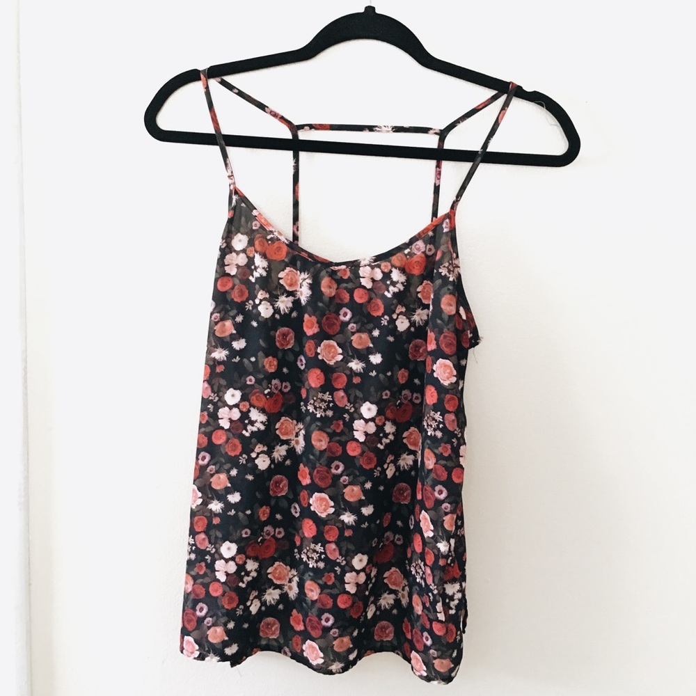 Floral women's tank top M/L