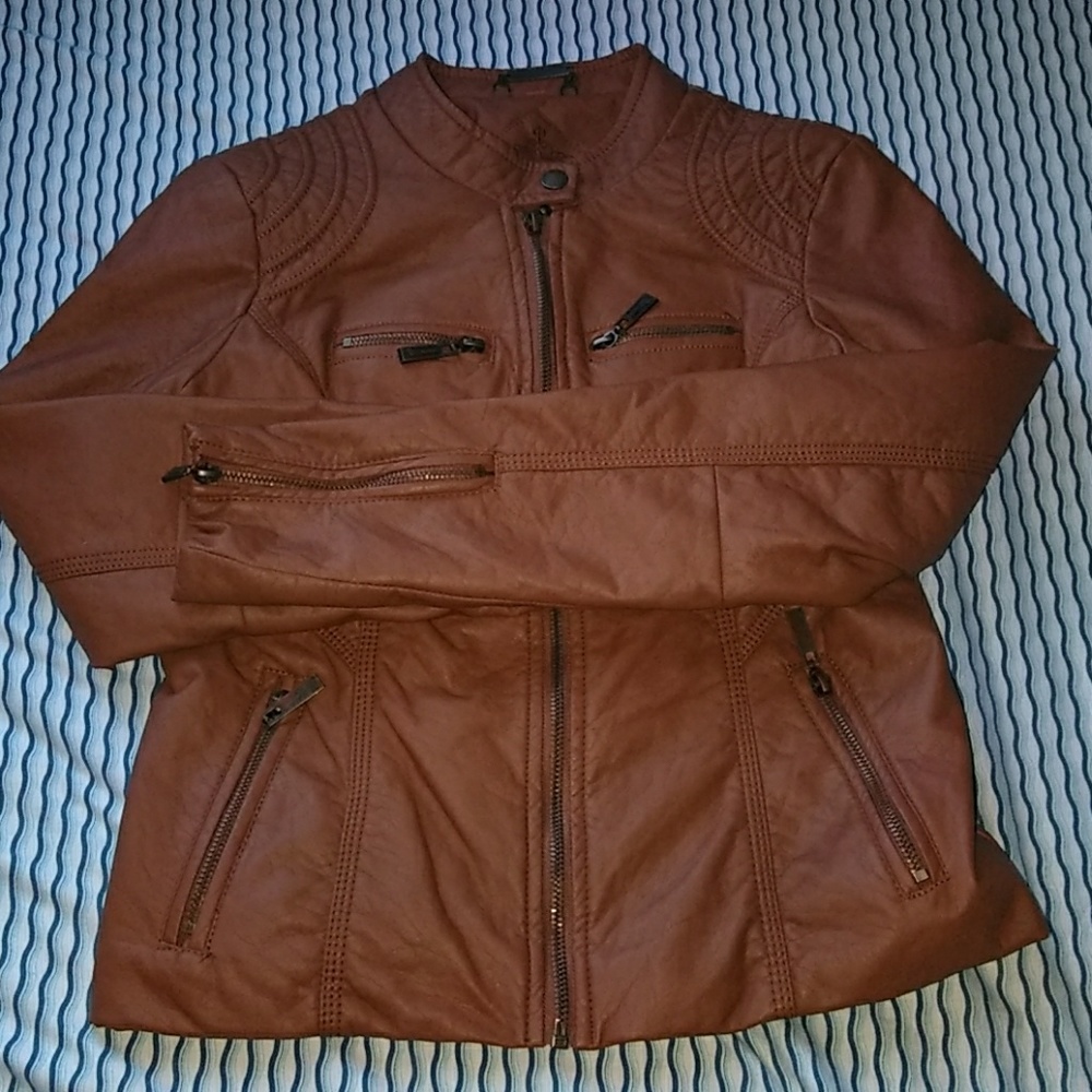Faux leather jacket