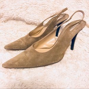Michael Kors Suede Slingback Heels