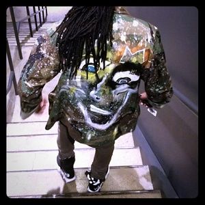 Hand painted Camo Jacket