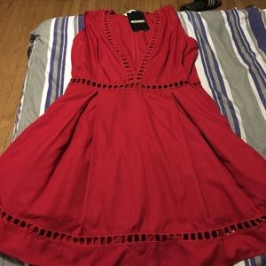 Missguided red dress