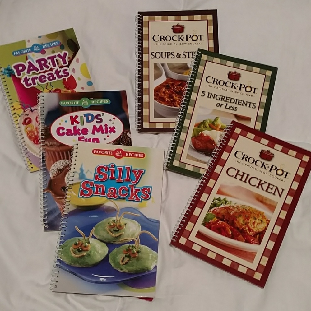 Six little cookbooks about 100 pages in each