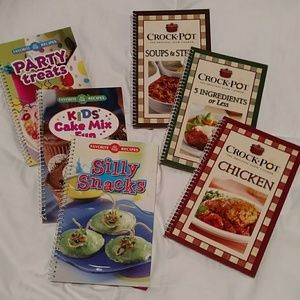 Six little cookbooks about 100 pages in each
