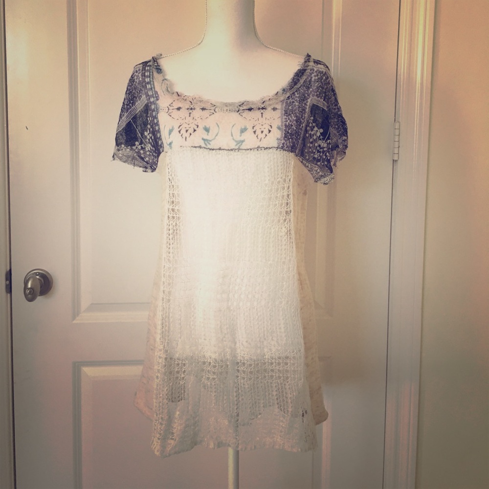 NWT Free People Women’s lilac comb Top Size S