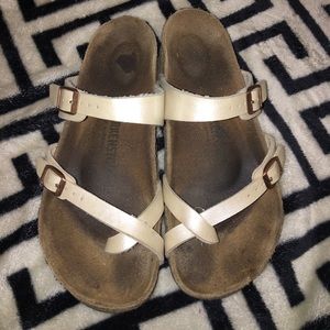 Size 39 pearl Birkenstock sandals