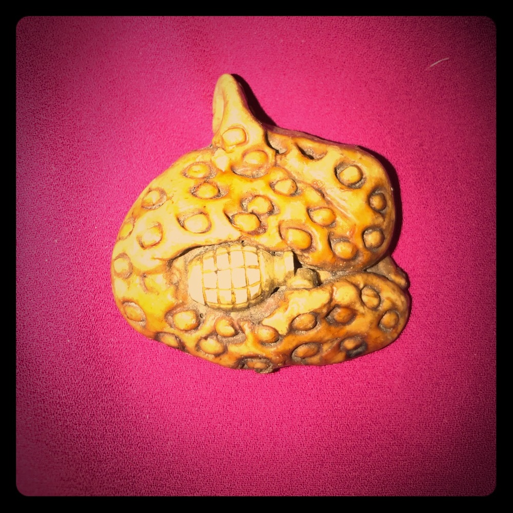 Unique Ceramic grenade pendant