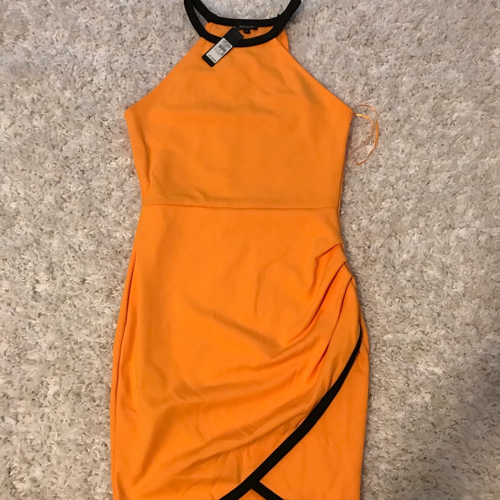 Tulip slit mini dress