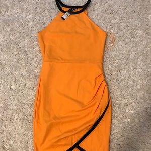 Tulip slit mini dress