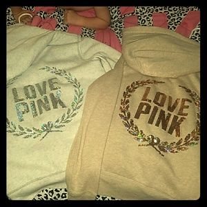 XS & Small VSPink fur hoodies! FINAL PRICE!