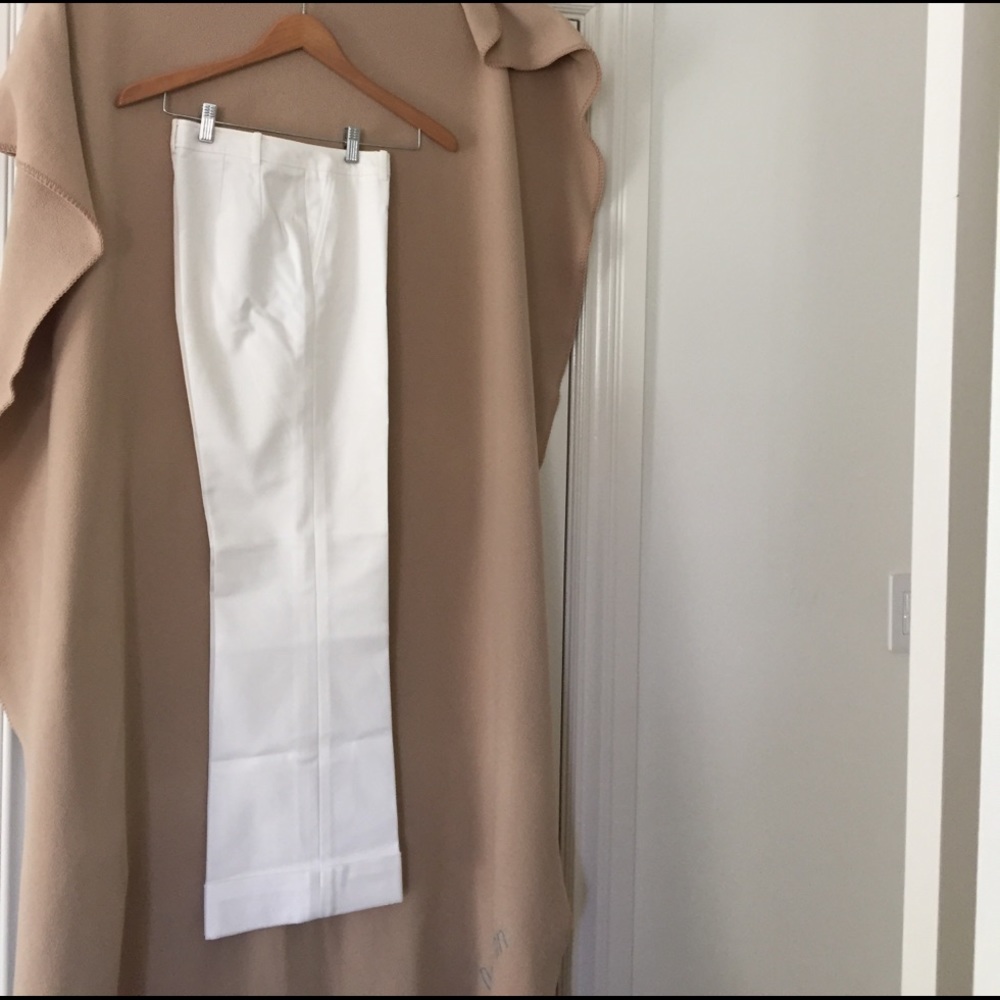 Tailored white pants