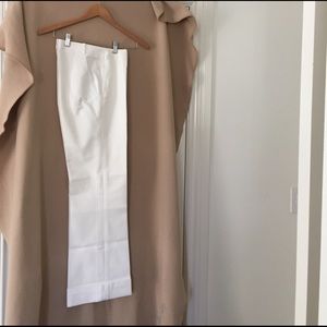 Tailored white pants