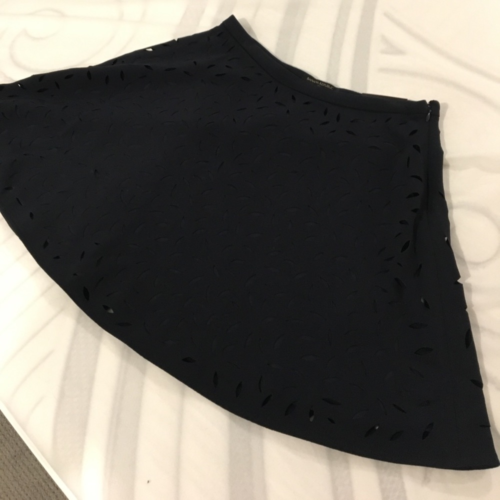 Banana Republic Black Midi Skirt
