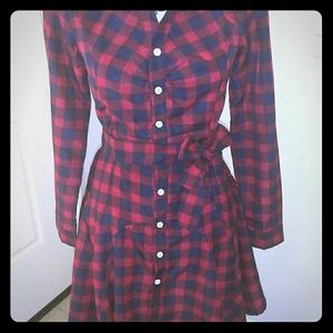 Shirt Dress w/ belt Long Sleeve