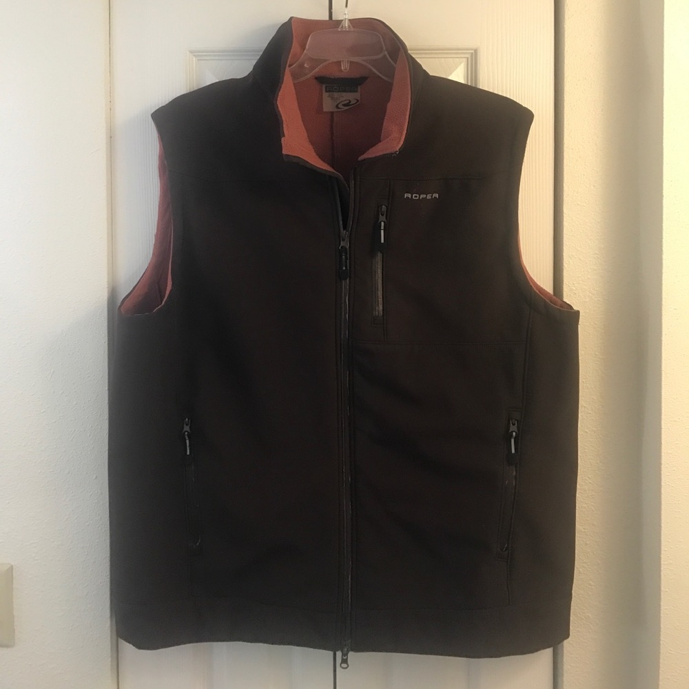 Roper zip up vest.