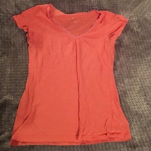 Coral pink Maurice’s top