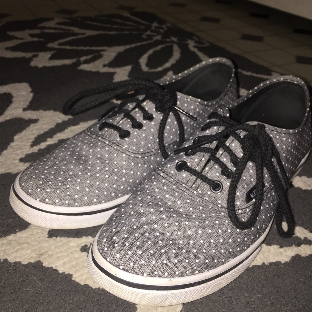 Gray Polka Dot Vans