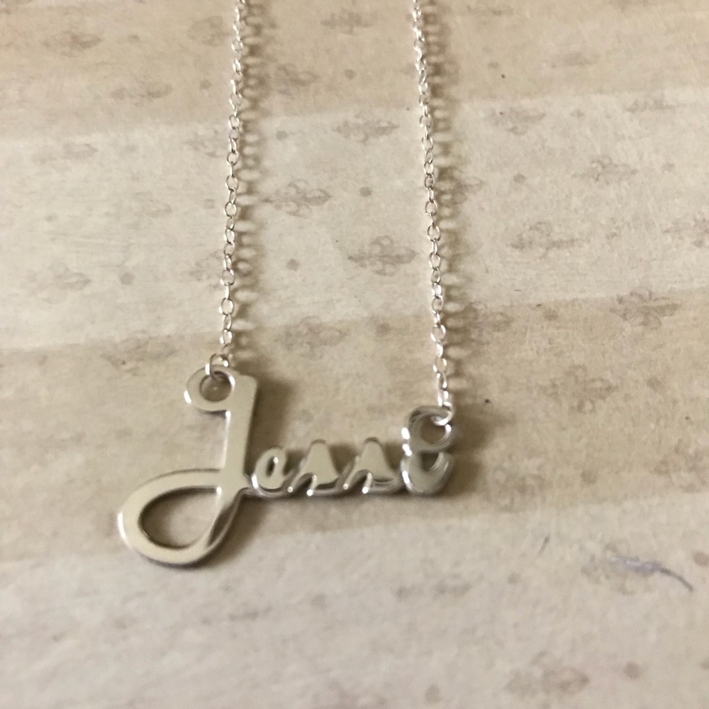 Sterling silver “Jessi” name plate