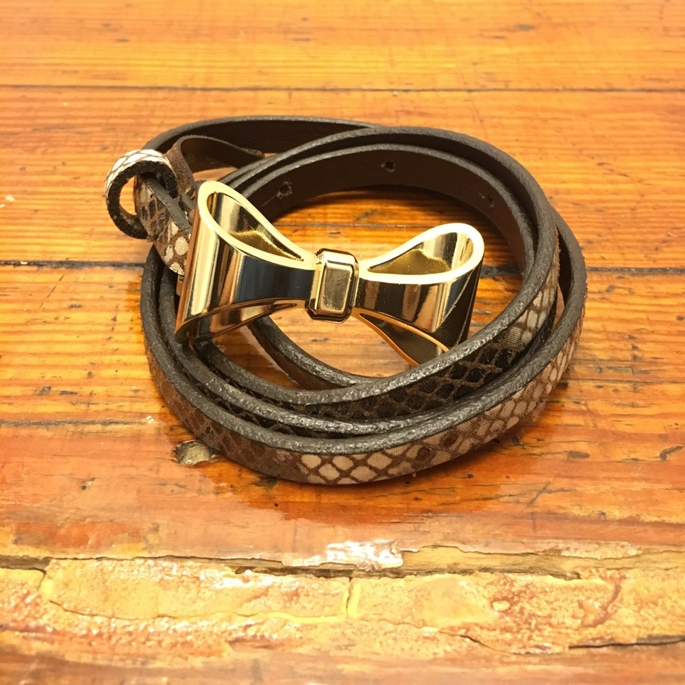 Anthropologie Snakeskin Belt