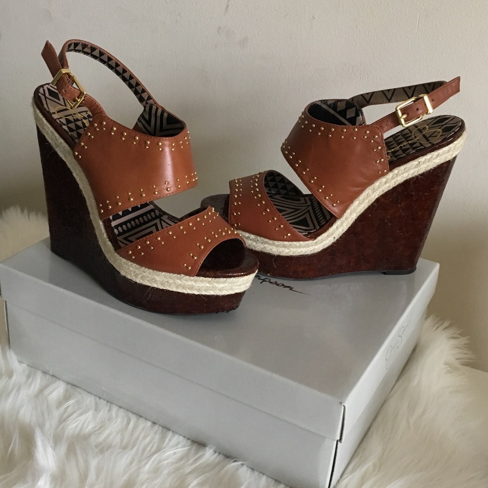 Jessica Simpson Geno Print Wedge Sandal