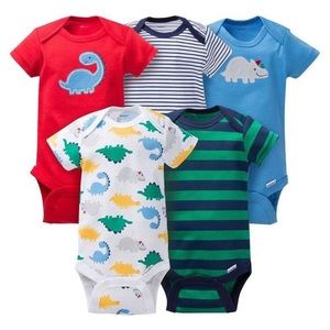5 pack Dinosaur Onesies