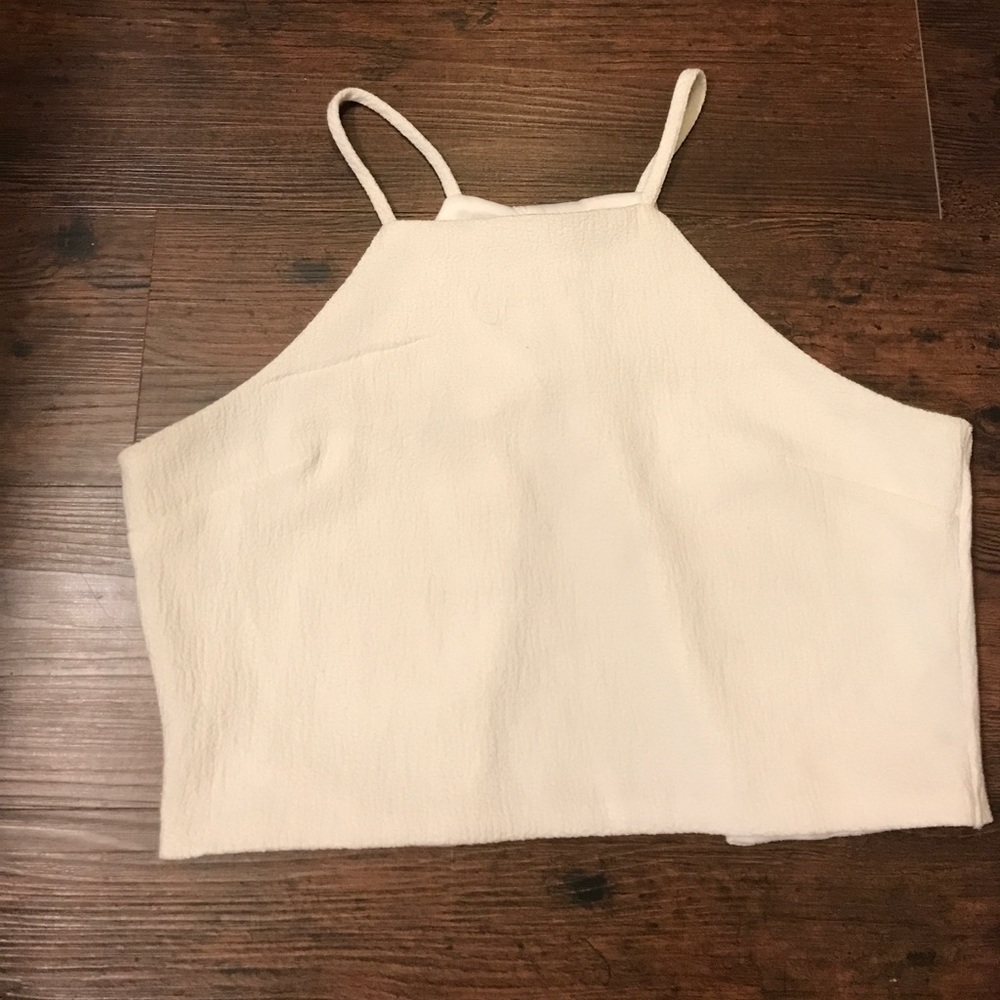 White crop top