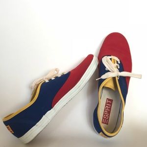 Like new vintage color block esprit tennis shoes!