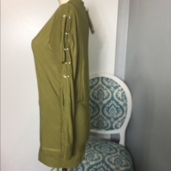 Petite Lola Lace Up Sleeve Bomber Jacket. FP - Picture 5 of 6