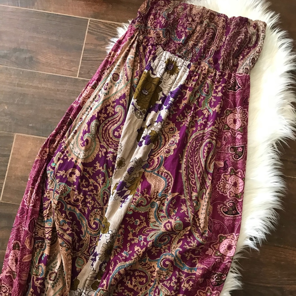 Torrid Strapless Handkerchief Maxi Dress