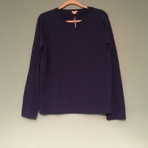 J Crew crew neck royal blue sweater