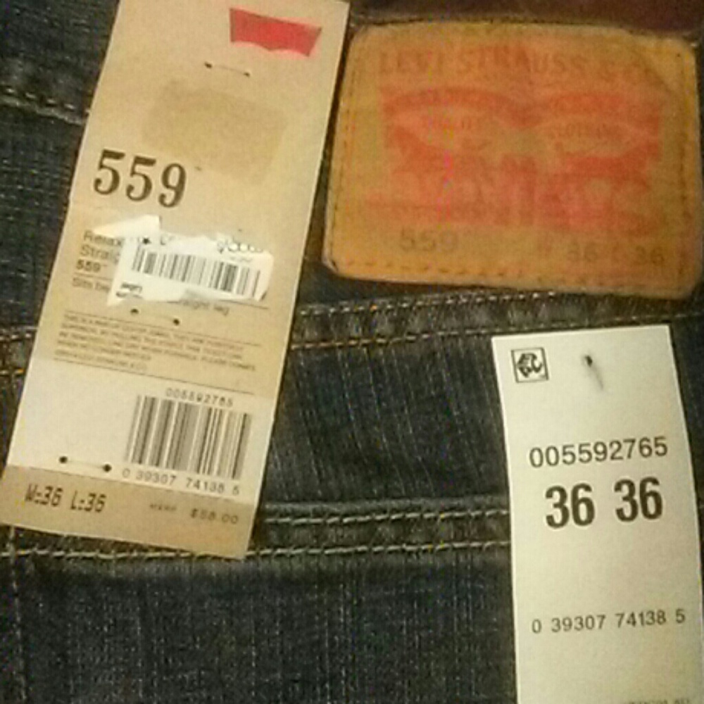 Brand new levis 559 with tags