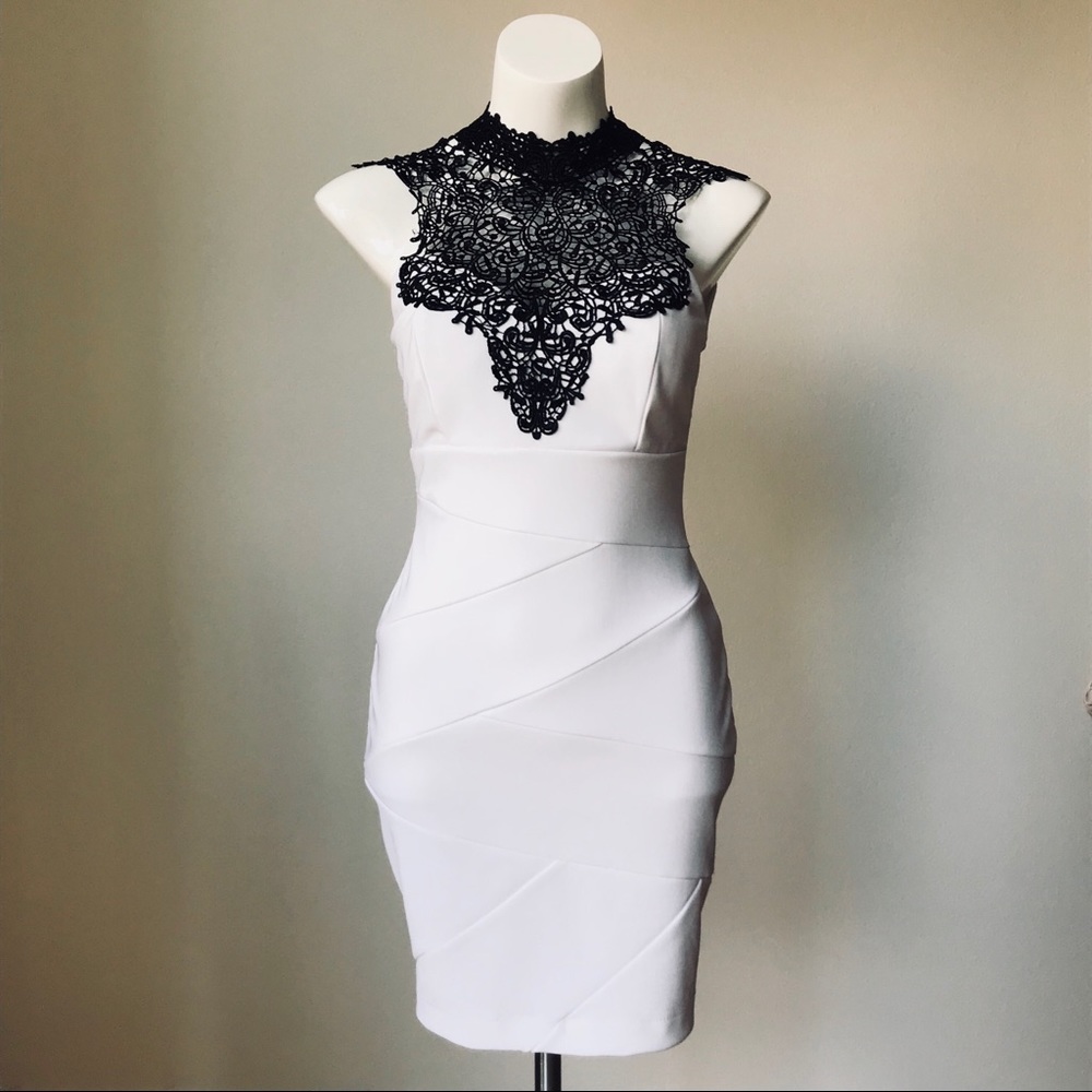 White Bachelorette Bodicon Club Dress