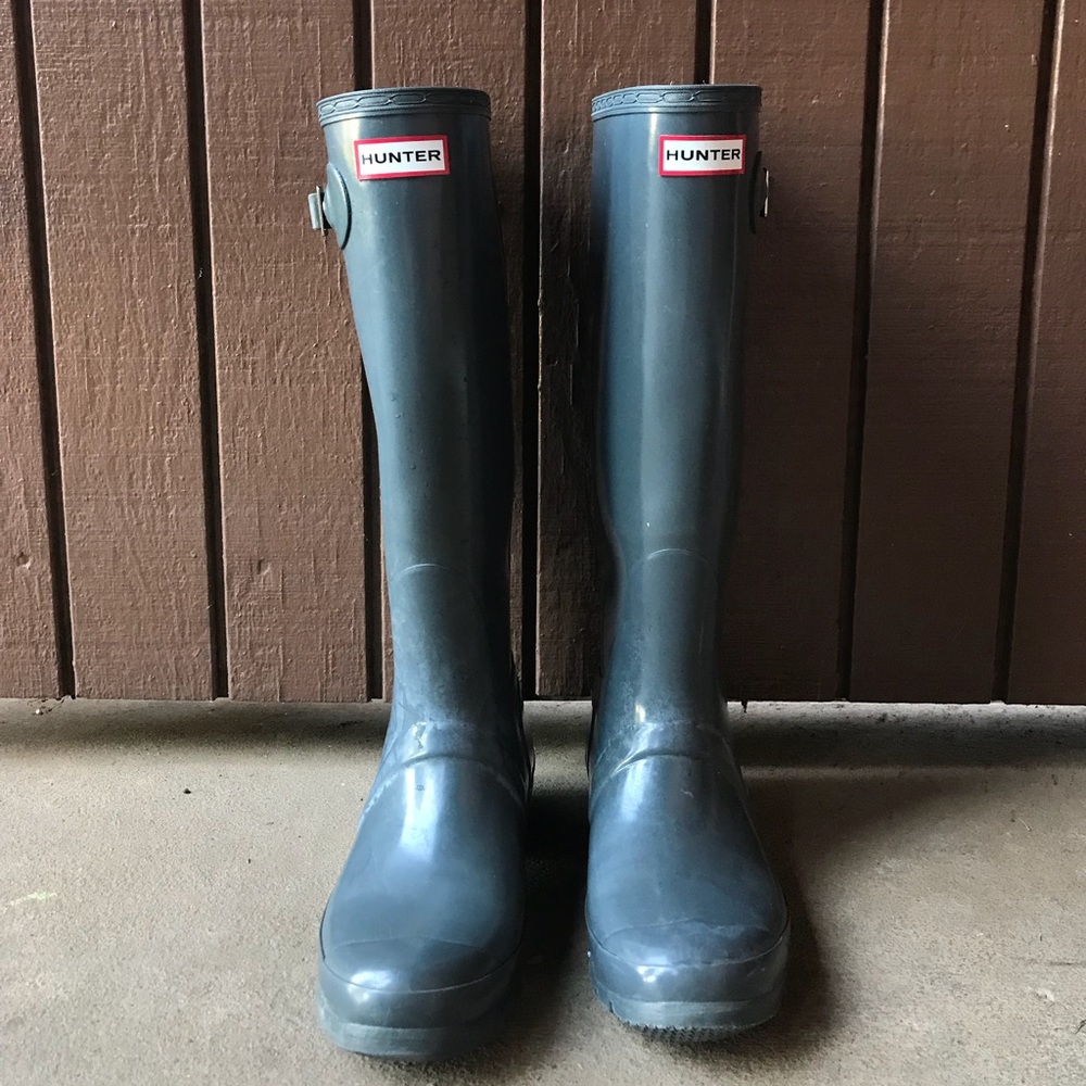 Grey Hunter rain boots
