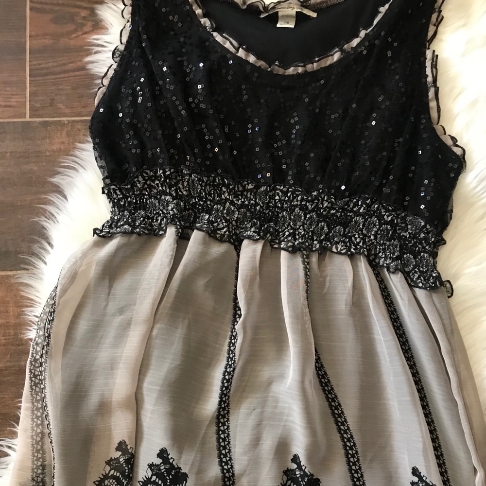 Black and grey sequin American Rag Party Dress