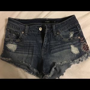 Denim shorts