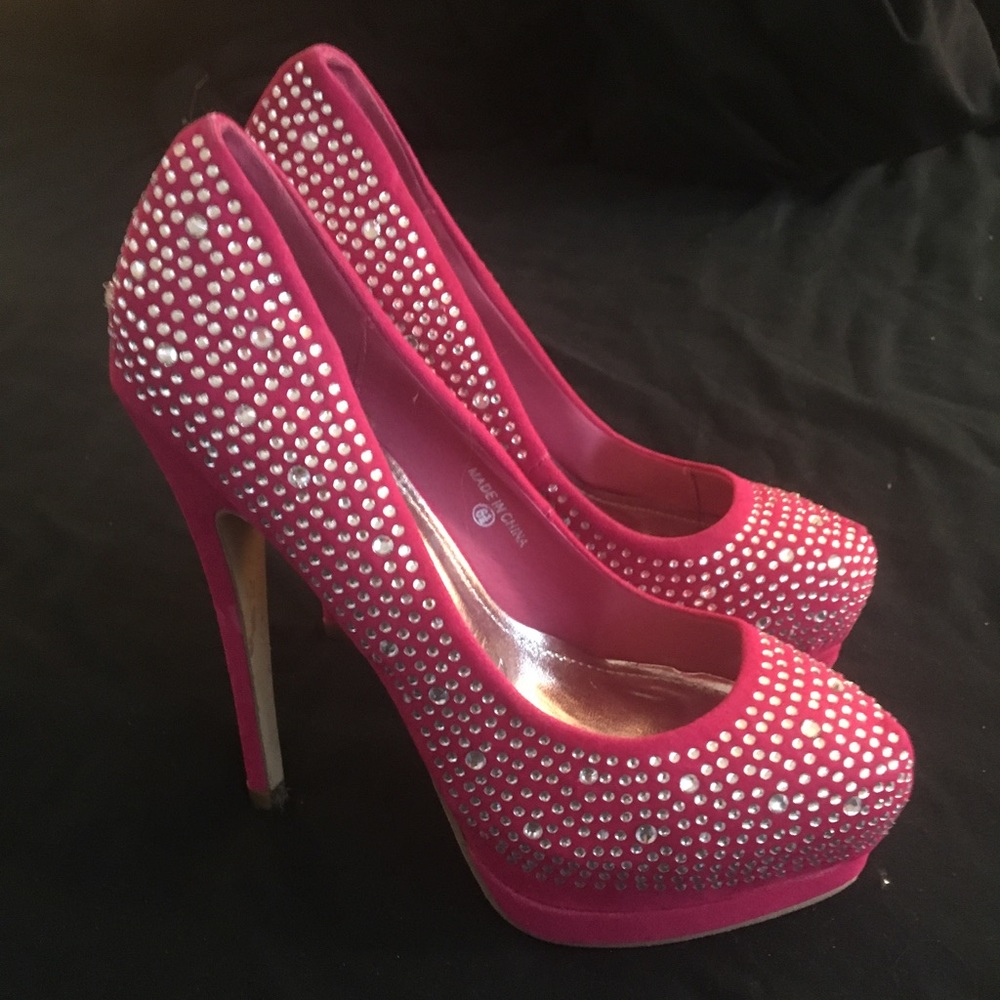 Sexy sparkly heels