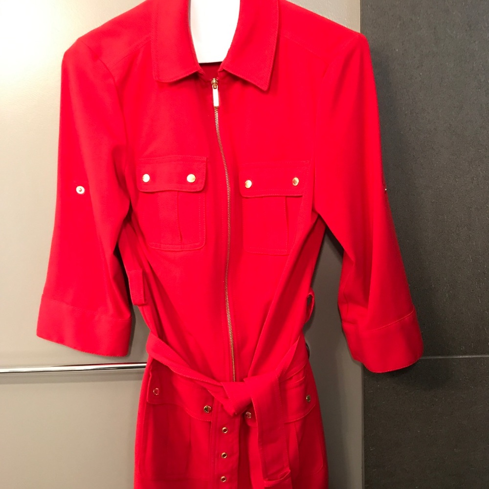 Michael Kors Military Front Zip Dress