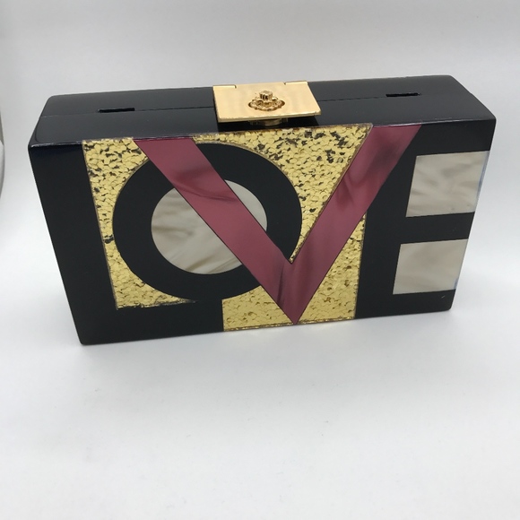 ✨sold✨ rafe • alicia love me lucite minaudière - Picture 8 of 8