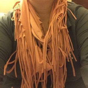 Blush Fringe Scarf