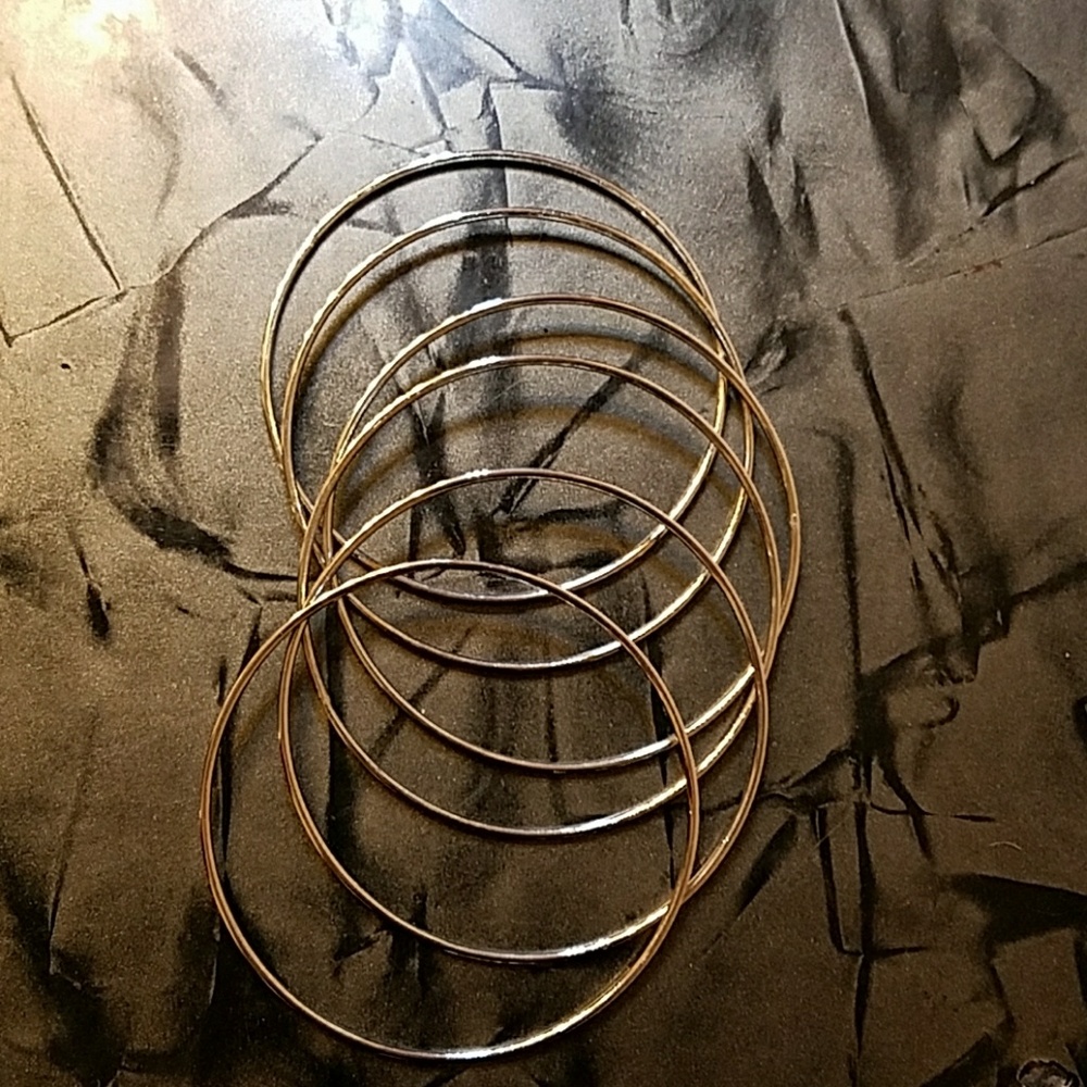 Six Bangle Bracelets