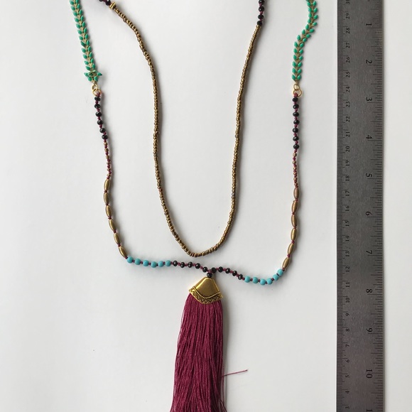 Tassel Statement Necklace New - Picture 6 of 6