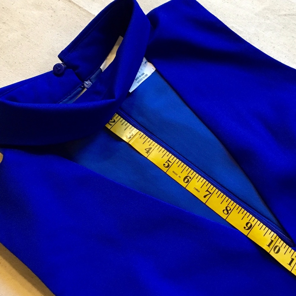 C/Meo Say It Right Dress, Cobalt Blue, Large - Picture 6 of 8