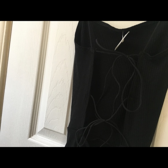 Brandy Melville open back strappy black Bodysuit - Picture 5 of 6