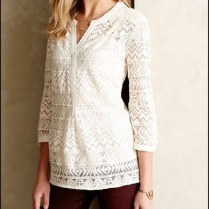 Anthropologie Vanessa Virginia Embroidered Top