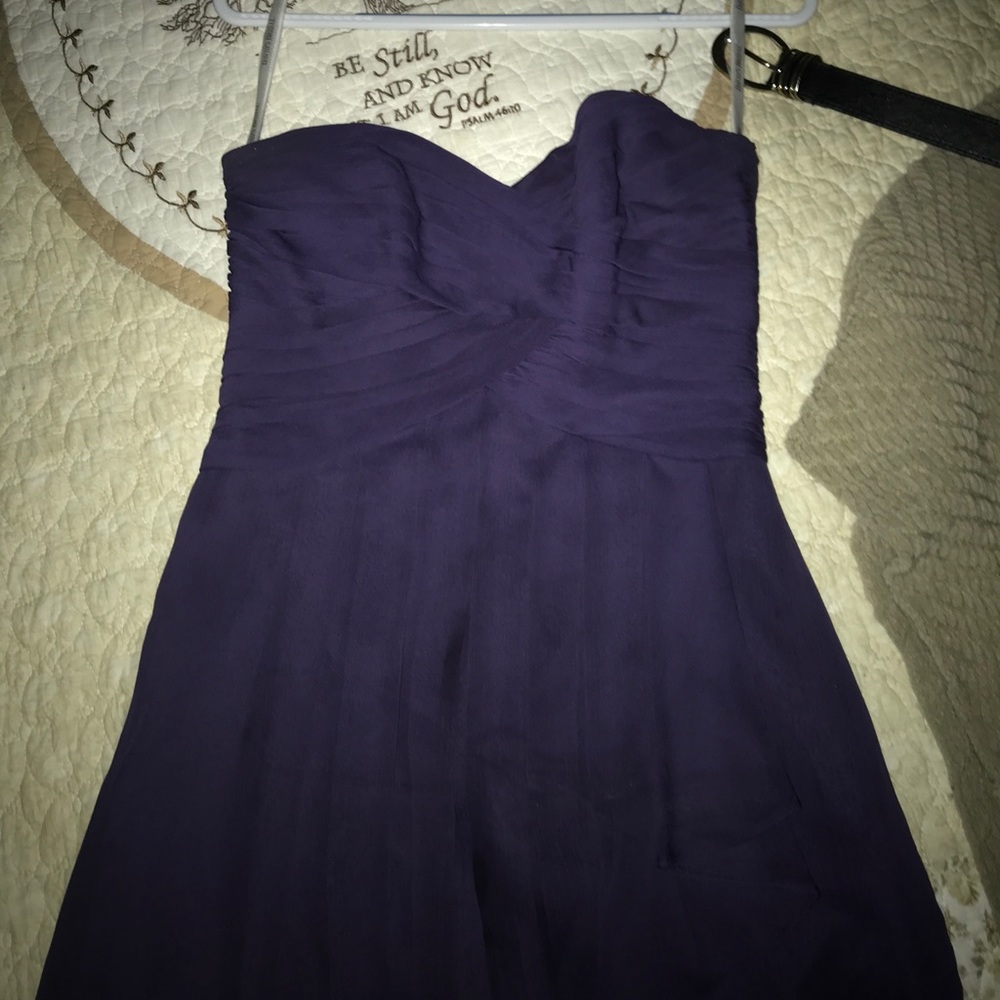 Size 2, purple, shirt bridesmaids dress