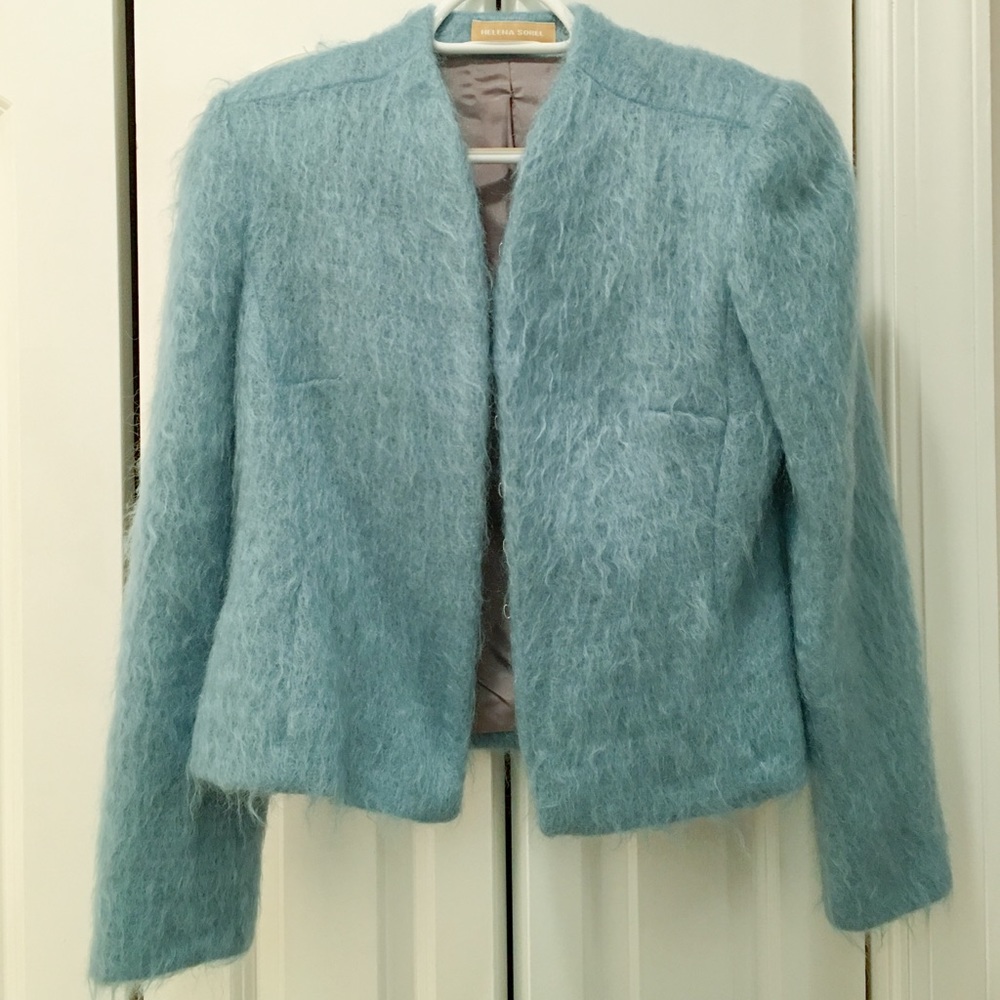 Helena sorel size 36 beautiful baby blue jacket