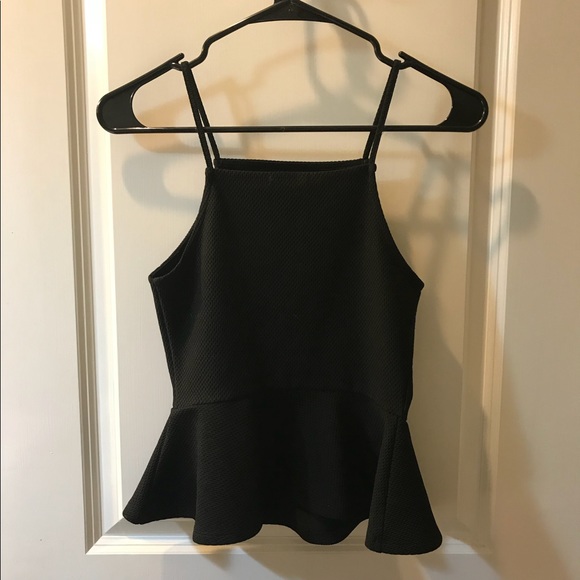 Black peplum Tank - Picture 2 of 2