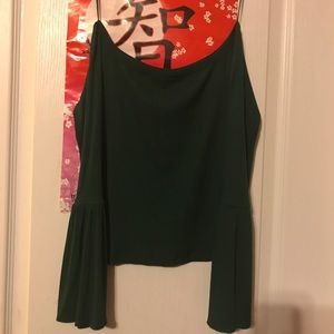 TopShop Ribbed Flare Top!