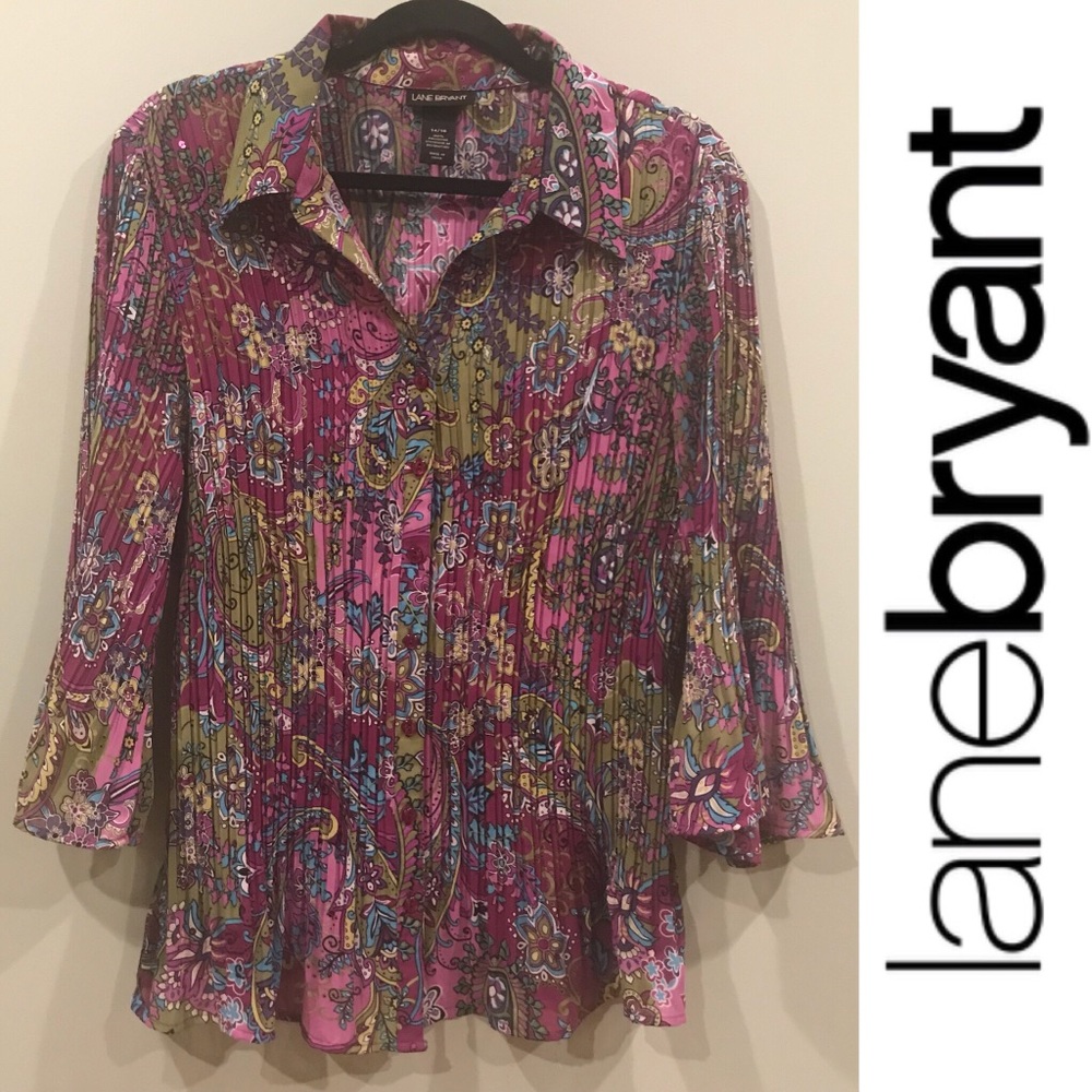 Pretty Lane Bryant Button Down Shirt 14/16