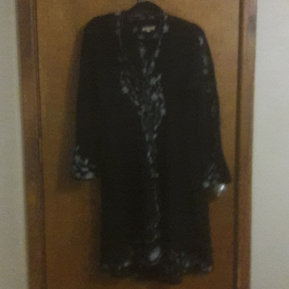 Embroidered Coat Sweater