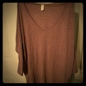 NWOT heathered purple t shirt